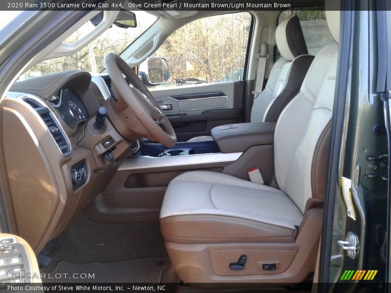 Olive Green Pearl / Mountain Brown/Light Mountain Brown 2020 Ram 3500 Laramie Crew Cab 4x4