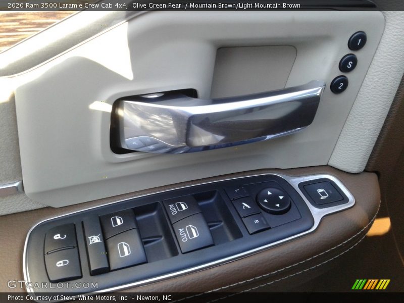 Olive Green Pearl / Mountain Brown/Light Mountain Brown 2020 Ram 3500 Laramie Crew Cab 4x4