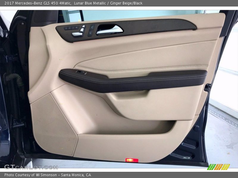 Lunar Blue Metallic / Ginger Beige/Black 2017 Mercedes-Benz GLS 450 4Matic