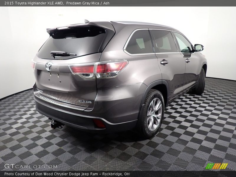 Predawn Gray Mica / Ash 2015 Toyota Highlander XLE AWD