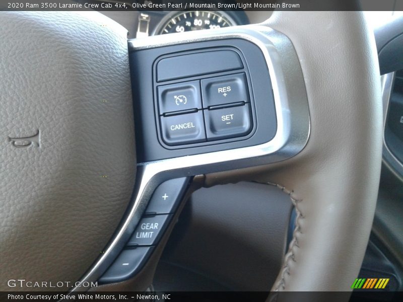 Olive Green Pearl / Mountain Brown/Light Mountain Brown 2020 Ram 3500 Laramie Crew Cab 4x4