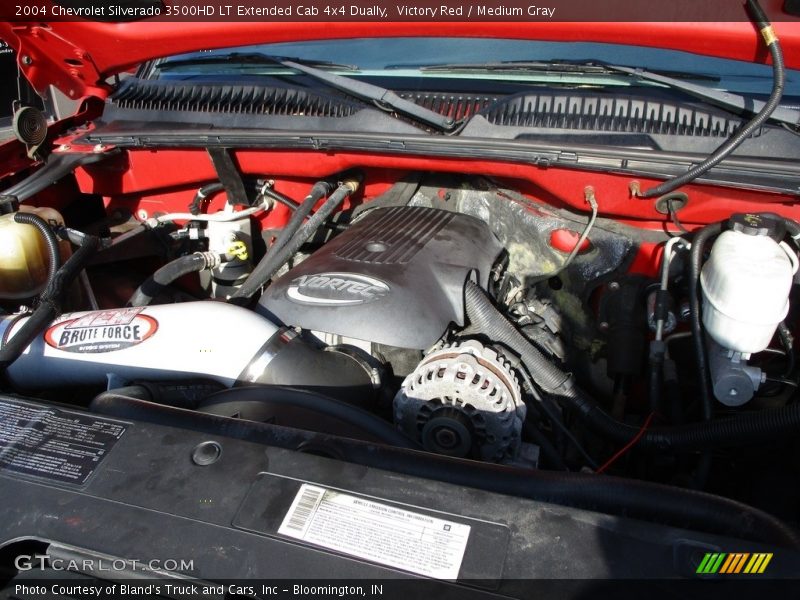 Victory Red / Medium Gray 2004 Chevrolet Silverado 3500HD LT Extended Cab 4x4 Dually