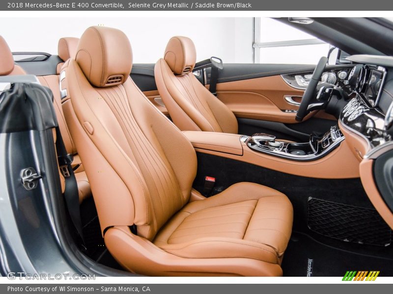 Selenite Grey Metallic / Saddle Brown/Black 2018 Mercedes-Benz E 400 Convertible