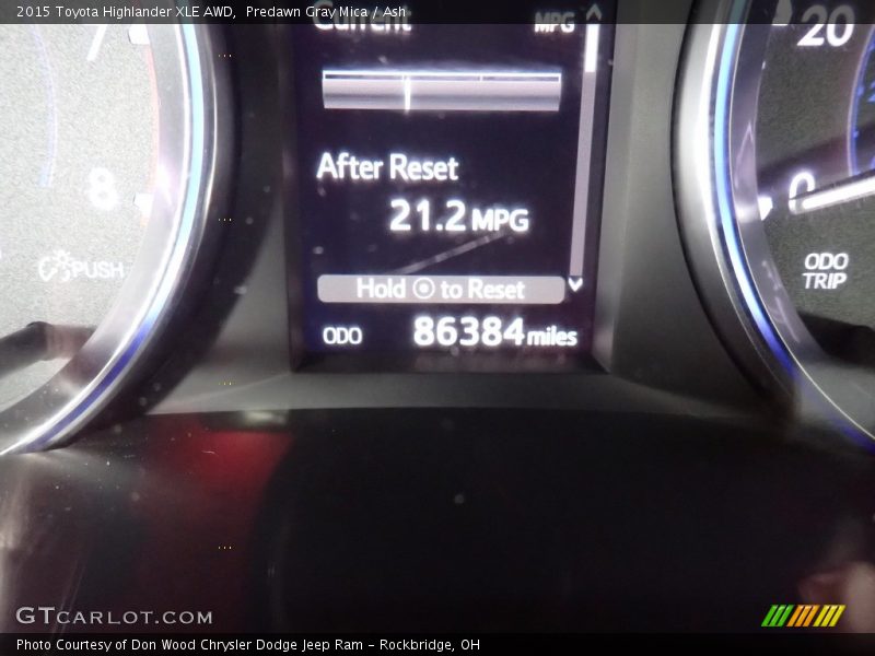 Predawn Gray Mica / Ash 2015 Toyota Highlander XLE AWD