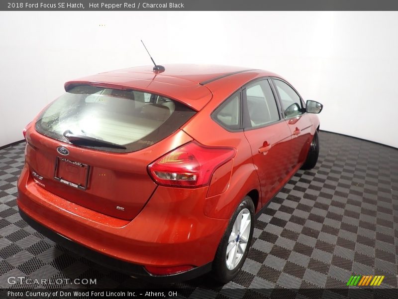 Hot Pepper Red / Charcoal Black 2018 Ford Focus SE Hatch