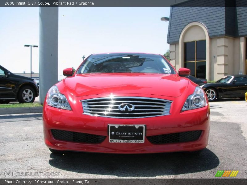 Vibrant Red / Graphite 2008 Infiniti G 37 Coupe