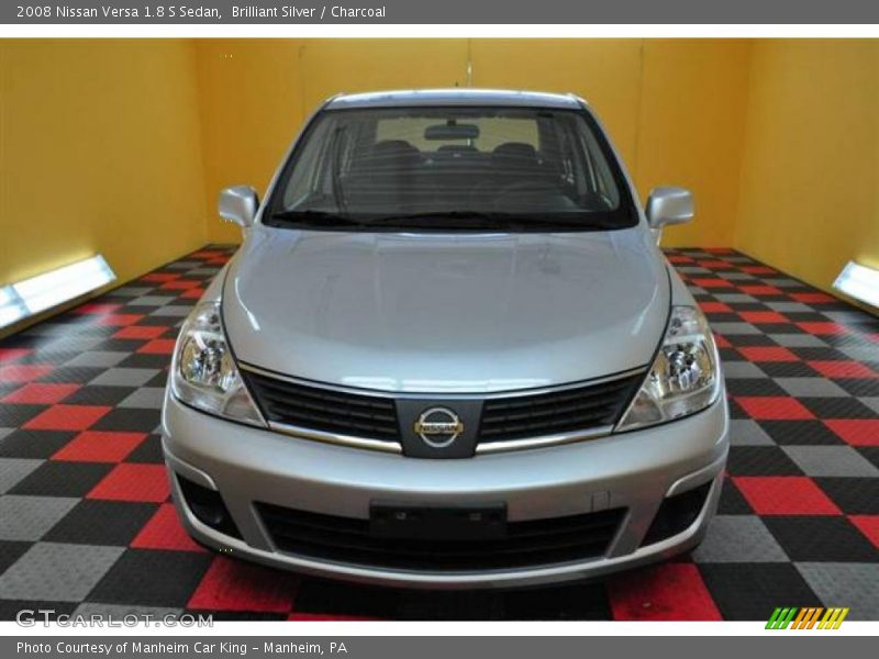 Brilliant Silver / Charcoal 2008 Nissan Versa 1.8 S Sedan