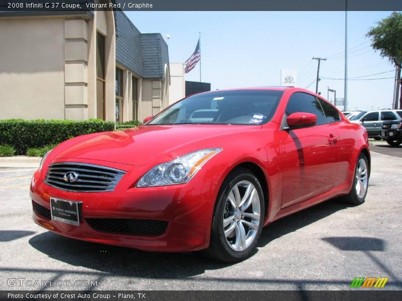 Vibrant Red / Graphite 2008 Infiniti G 37 Coupe