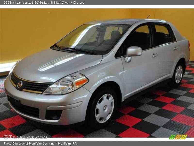 Brilliant Silver / Charcoal 2008 Nissan Versa 1.8 S Sedan