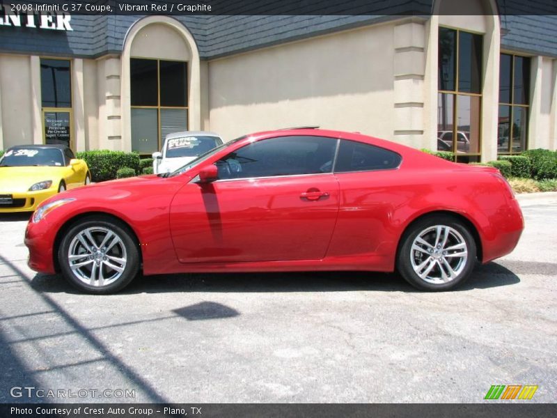 Vibrant Red / Graphite 2008 Infiniti G 37 Coupe