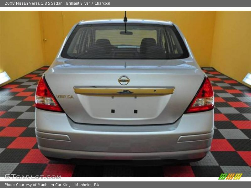Brilliant Silver / Charcoal 2008 Nissan Versa 1.8 S Sedan