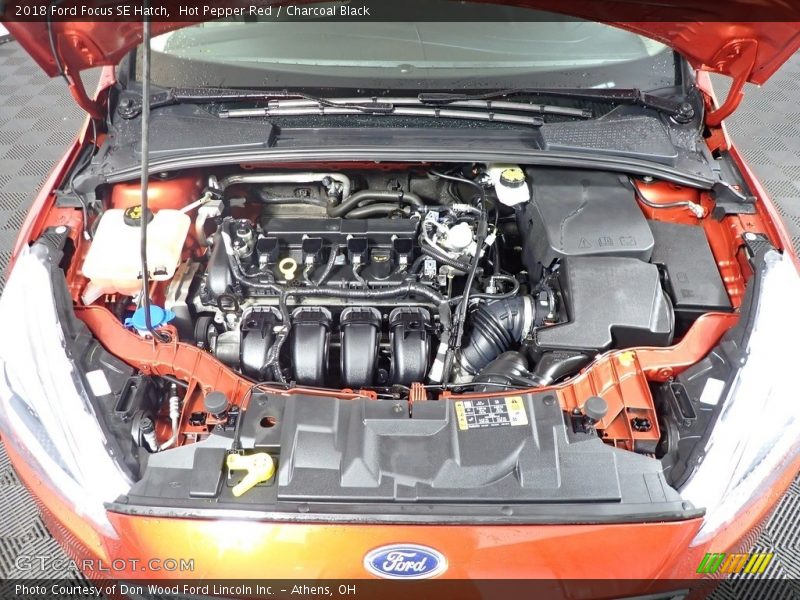 Hot Pepper Red / Charcoal Black 2018 Ford Focus SE Hatch