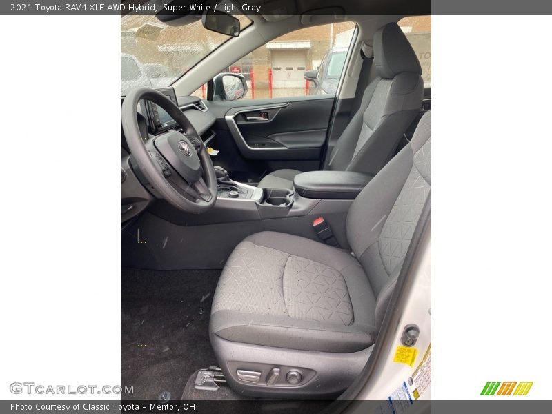 Super White / Light Gray 2021 Toyota RAV4 XLE AWD Hybrid