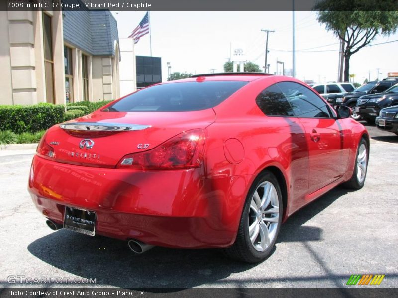 Vibrant Red / Graphite 2008 Infiniti G 37 Coupe
