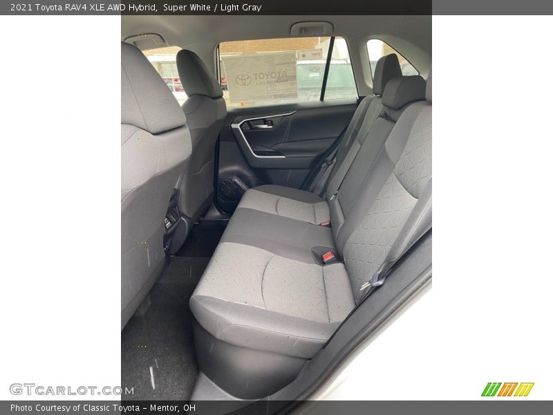 Super White / Light Gray 2021 Toyota RAV4 XLE AWD Hybrid