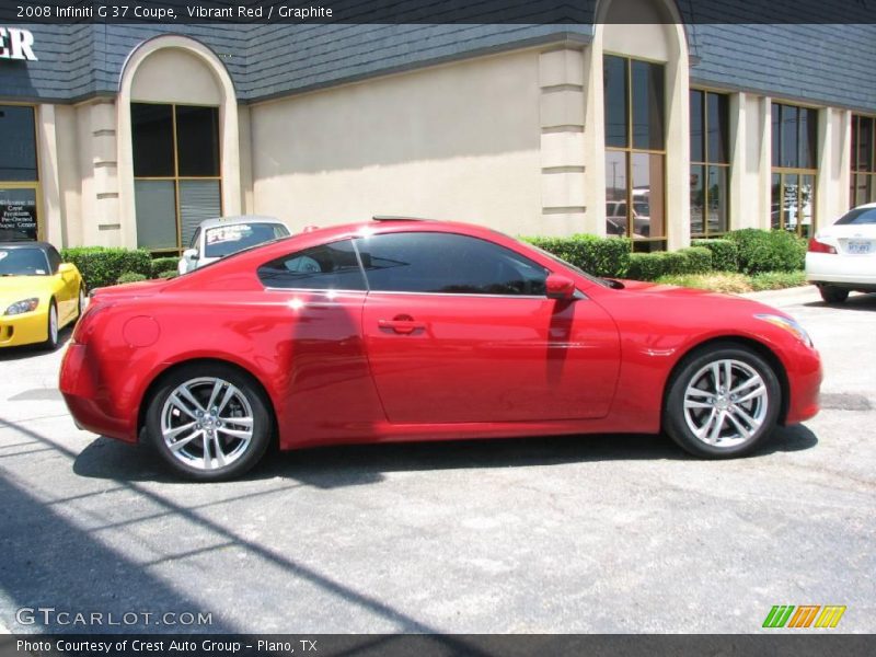 Vibrant Red / Graphite 2008 Infiniti G 37 Coupe