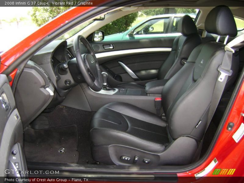 Vibrant Red / Graphite 2008 Infiniti G 37 Coupe