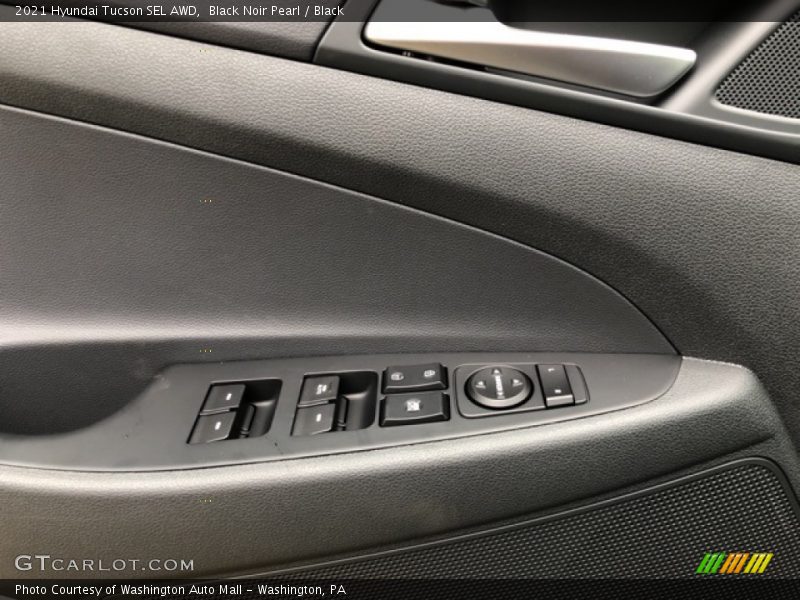Black Noir Pearl / Black 2021 Hyundai Tucson SEL AWD