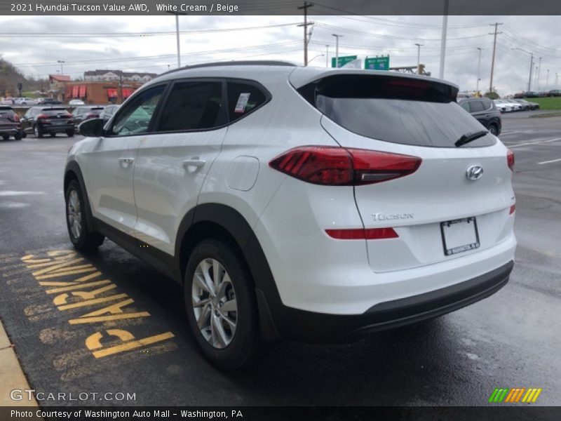 White Cream / Beige 2021 Hyundai Tucson Value AWD