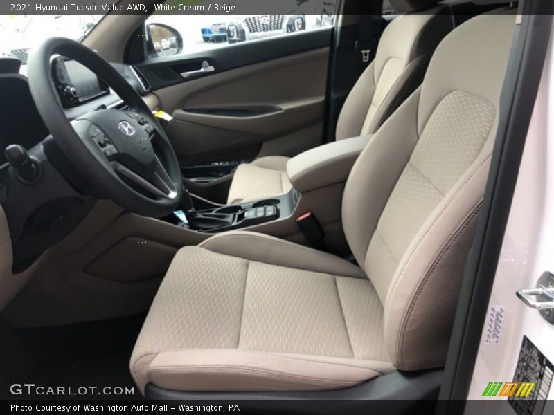 White Cream / Beige 2021 Hyundai Tucson Value AWD