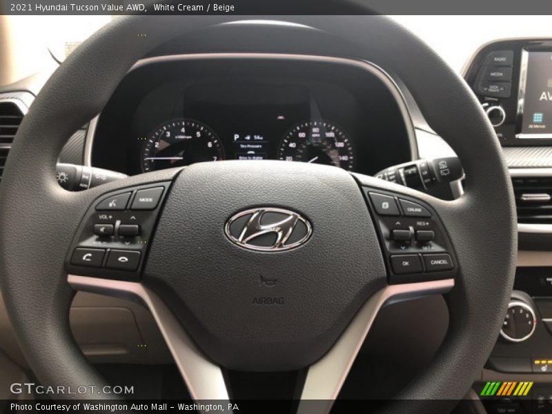 White Cream / Beige 2021 Hyundai Tucson Value AWD