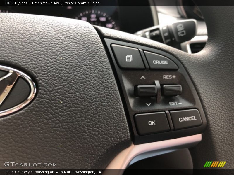 White Cream / Beige 2021 Hyundai Tucson Value AWD