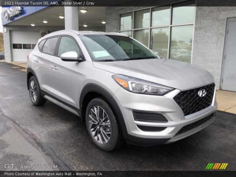 Stellar Silver / Gray 2021 Hyundai Tucson SEL AWD