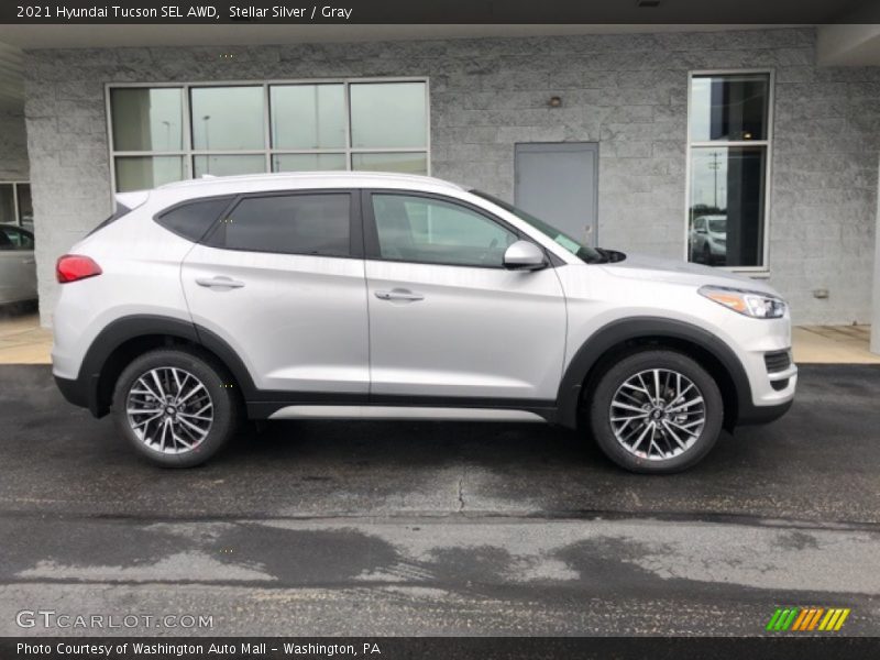 Stellar Silver / Gray 2021 Hyundai Tucson SEL AWD