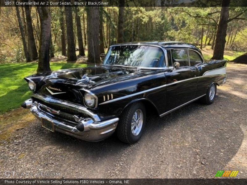 Black / Black/Silver 1957 Chevrolet Bel Air 2 Door Sedan