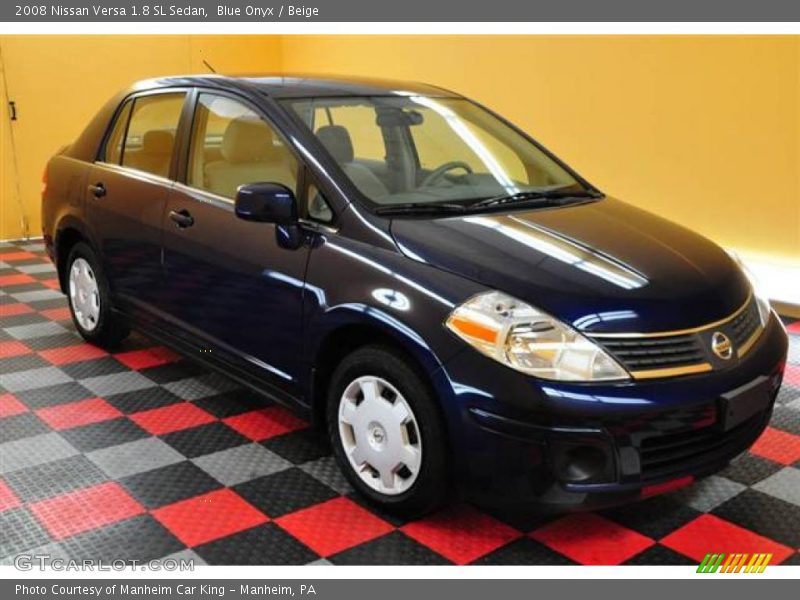 Blue Onyx / Beige 2008 Nissan Versa 1.8 SL Sedan