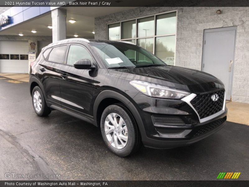 Black Noir Pearl / Gray 2021 Hyundai Tucson Value AWD