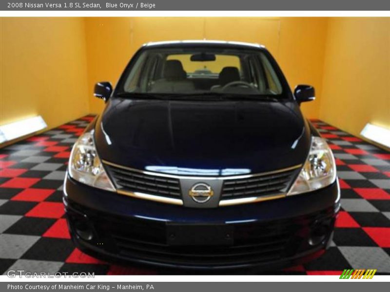 Blue Onyx / Beige 2008 Nissan Versa 1.8 SL Sedan