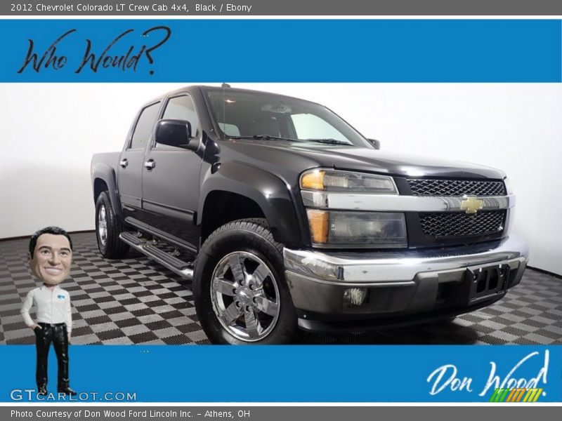 Black / Ebony 2012 Chevrolet Colorado LT Crew Cab 4x4