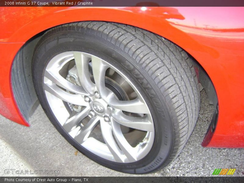Vibrant Red / Graphite 2008 Infiniti G 37 Coupe
