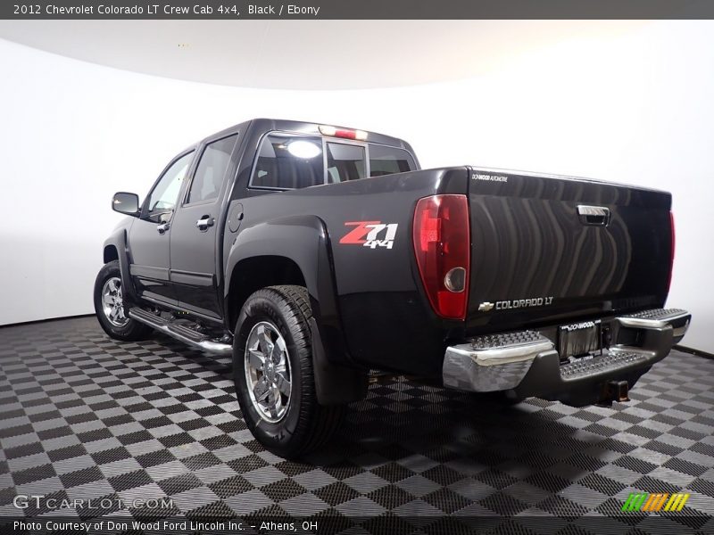Black / Ebony 2012 Chevrolet Colorado LT Crew Cab 4x4
