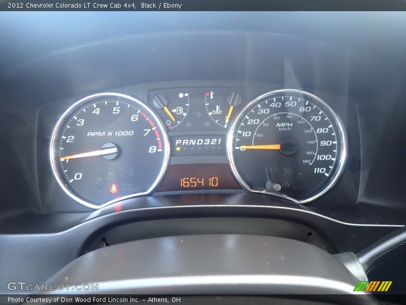 Black / Ebony 2012 Chevrolet Colorado LT Crew Cab 4x4