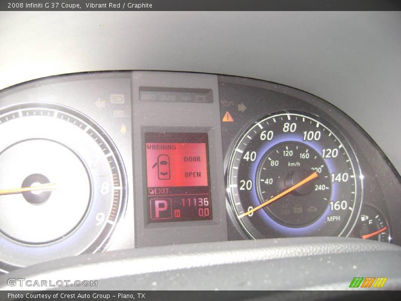 Vibrant Red / Graphite 2008 Infiniti G 37 Coupe
