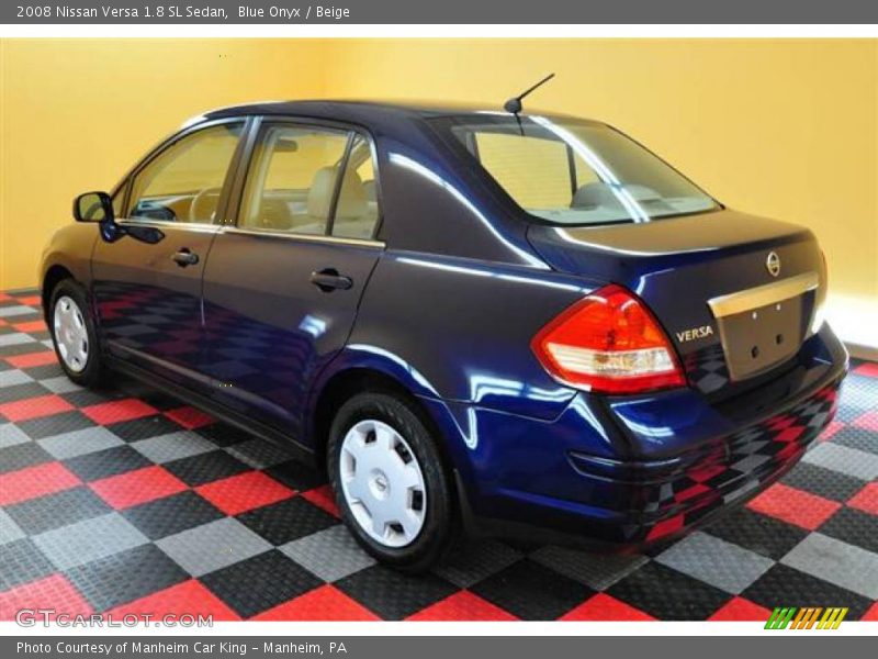 Blue Onyx / Beige 2008 Nissan Versa 1.8 SL Sedan