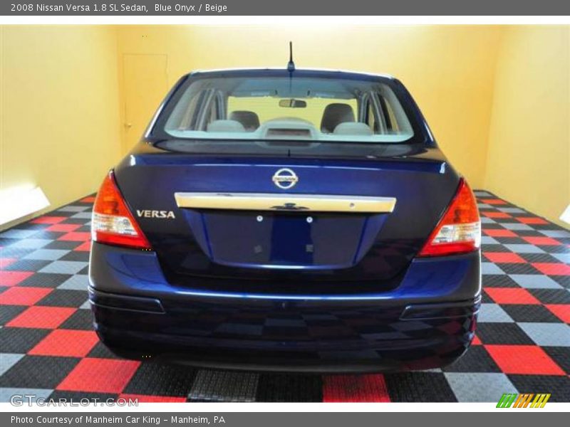 Blue Onyx / Beige 2008 Nissan Versa 1.8 SL Sedan