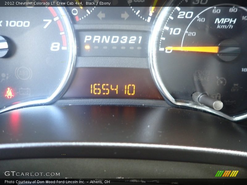 Black / Ebony 2012 Chevrolet Colorado LT Crew Cab 4x4