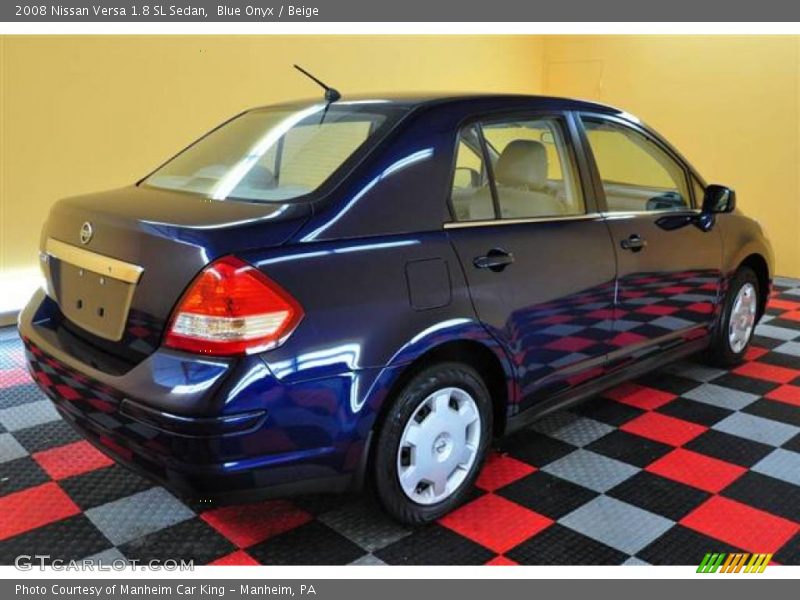 Blue Onyx / Beige 2008 Nissan Versa 1.8 SL Sedan