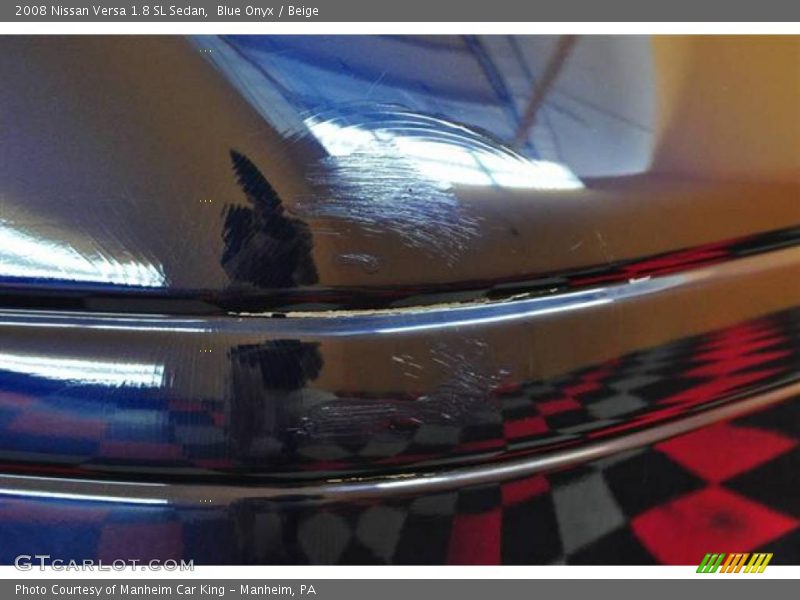Blue Onyx / Beige 2008 Nissan Versa 1.8 SL Sedan