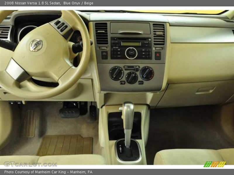 Blue Onyx / Beige 2008 Nissan Versa 1.8 SL Sedan