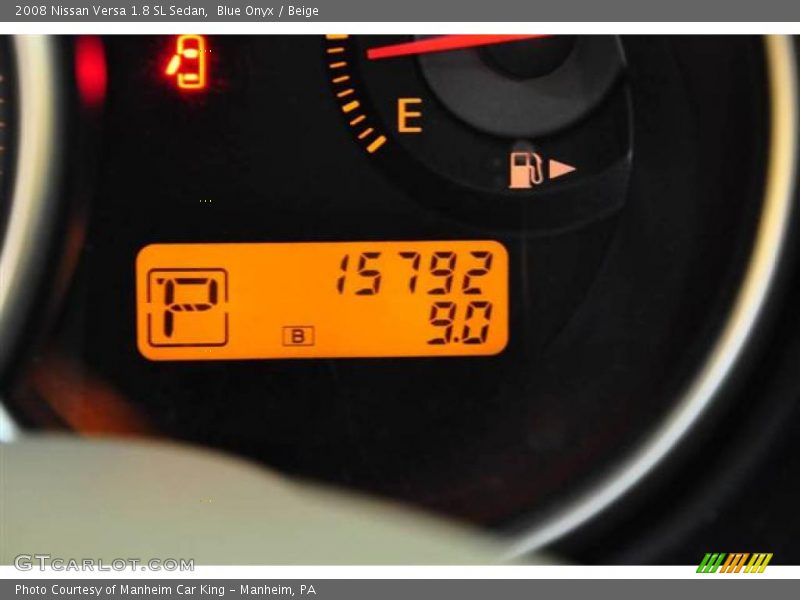 Blue Onyx / Beige 2008 Nissan Versa 1.8 SL Sedan