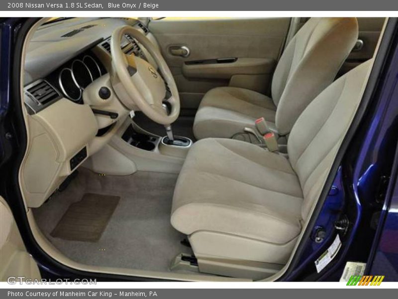 Blue Onyx / Beige 2008 Nissan Versa 1.8 SL Sedan