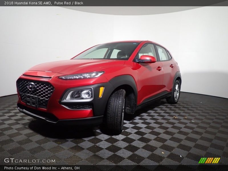 Pulse Red / Black 2018 Hyundai Kona SE AWD