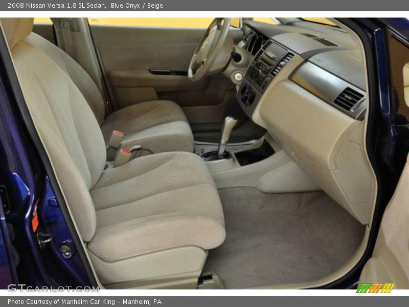 Blue Onyx / Beige 2008 Nissan Versa 1.8 SL Sedan