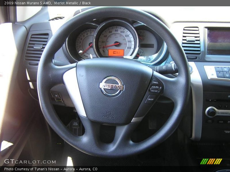 Merlot Metallic / Black 2009 Nissan Murano S AWD