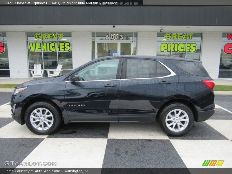 Midnight Blue Metallic / Jet Black 2020 Chevrolet Equinox LT AWD