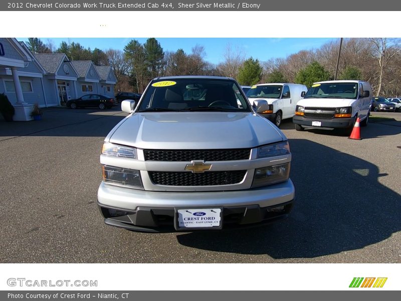 Sheer Silver Metallic / Ebony 2012 Chevrolet Colorado Work Truck Extended Cab 4x4